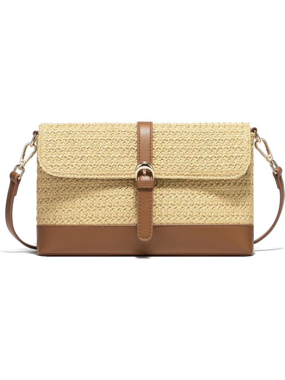 Woven Straw Crossbody Bag | Boho Raffia Clutch Purse for Beach & Everyday Use
